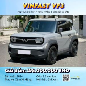 VINFAST VF3 2024 - PIN THUÊ GÓI TIÊN PHONG, TRANG BỊ ĐỒ CHƠI CƠ BẢN