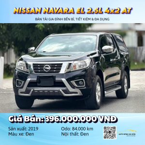 NISSAN NAVARA EL 2.5L 4x2 AT – BÁN TẢI GIA ĐÌNH BỀN BỈ, TIẾT KIỆM & ĐA DỤNG